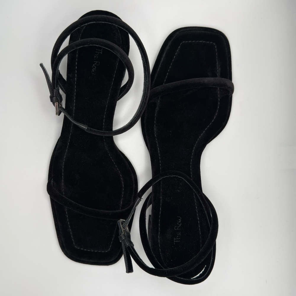 The Row Black Strappy Heels - Picture 5 of 6